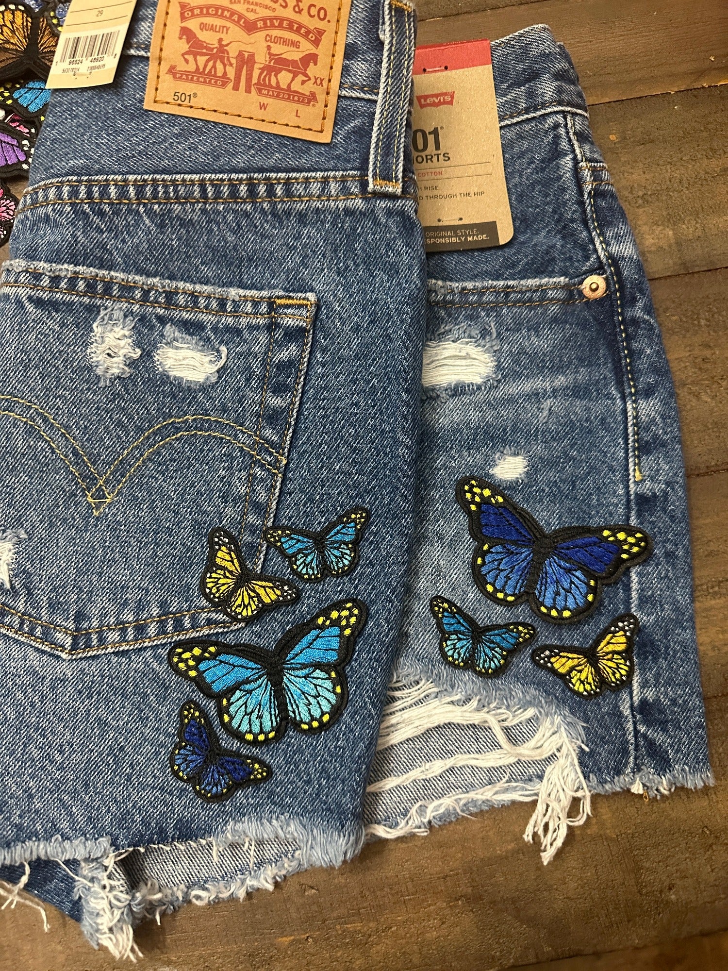 Butterfly Patch Add On To Denim