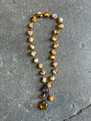 Drops of Jupiter Faceted Crystal Toggle Necklace (custom made to order)