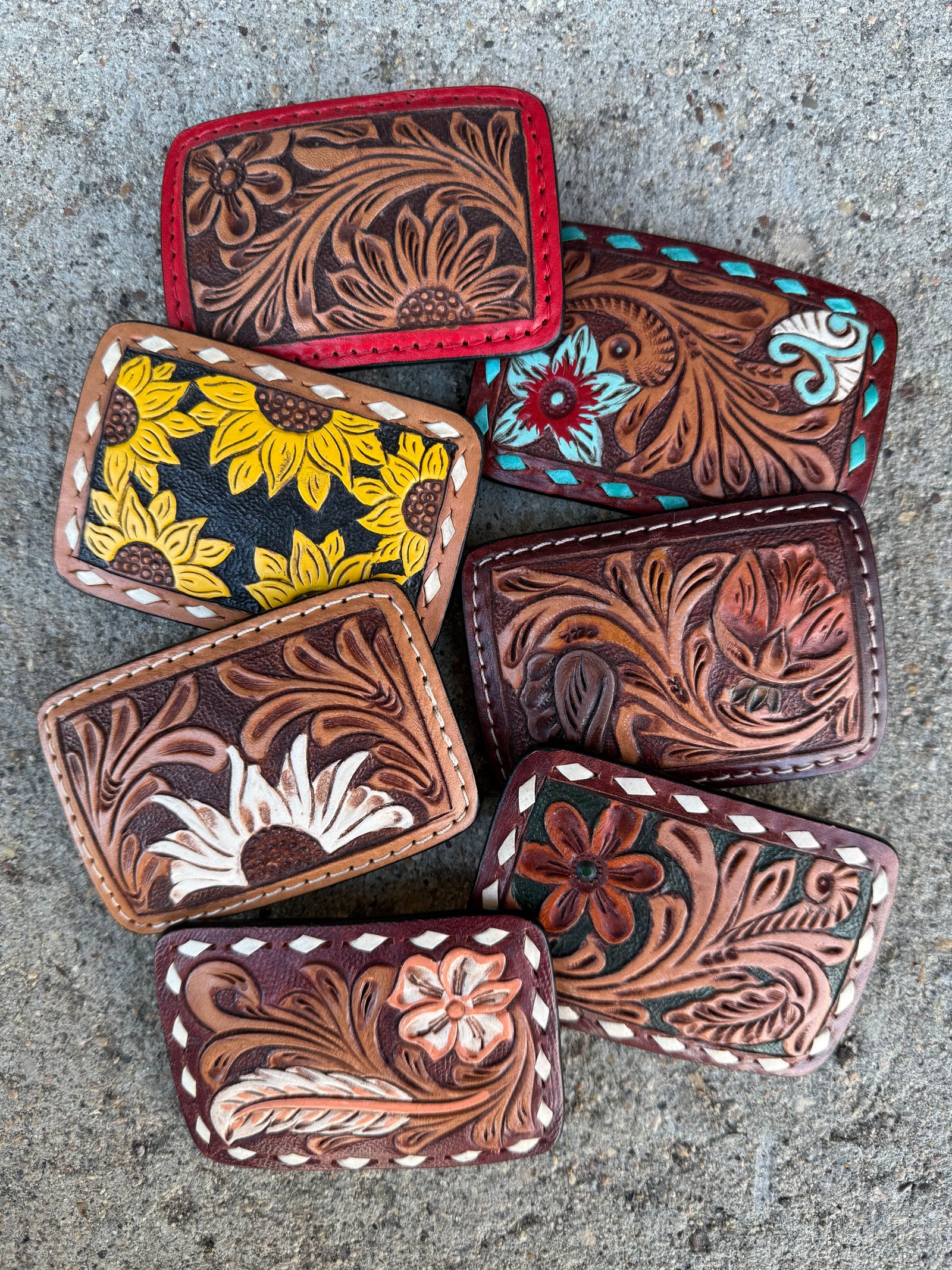 Saddle Soul Tooled Leather Belt Buckle