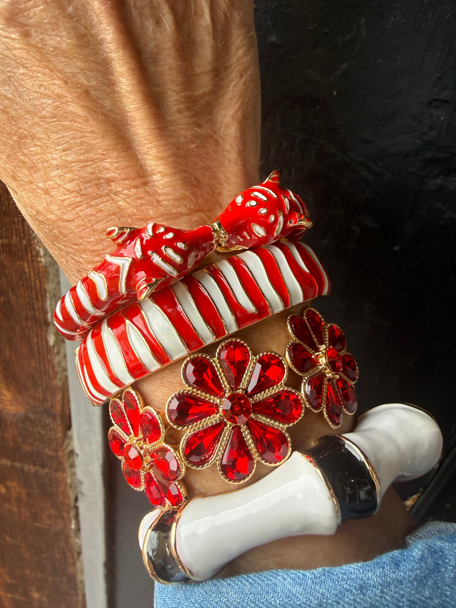 Lady In Red Drops of Jupiter Jewelry Set
