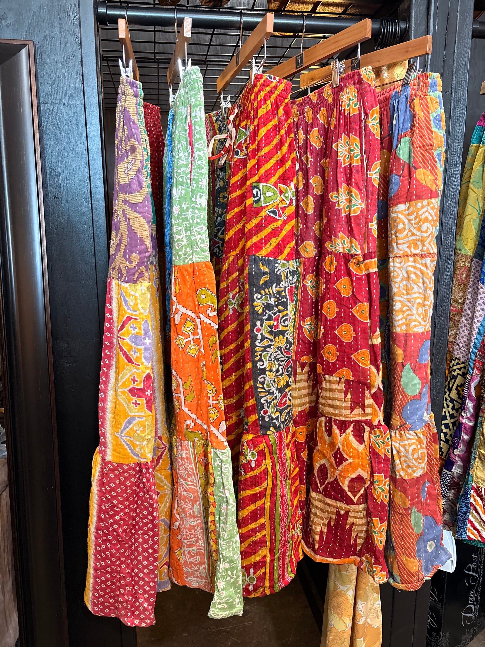 Ripple Kantha Quilt Maxi Skirt
