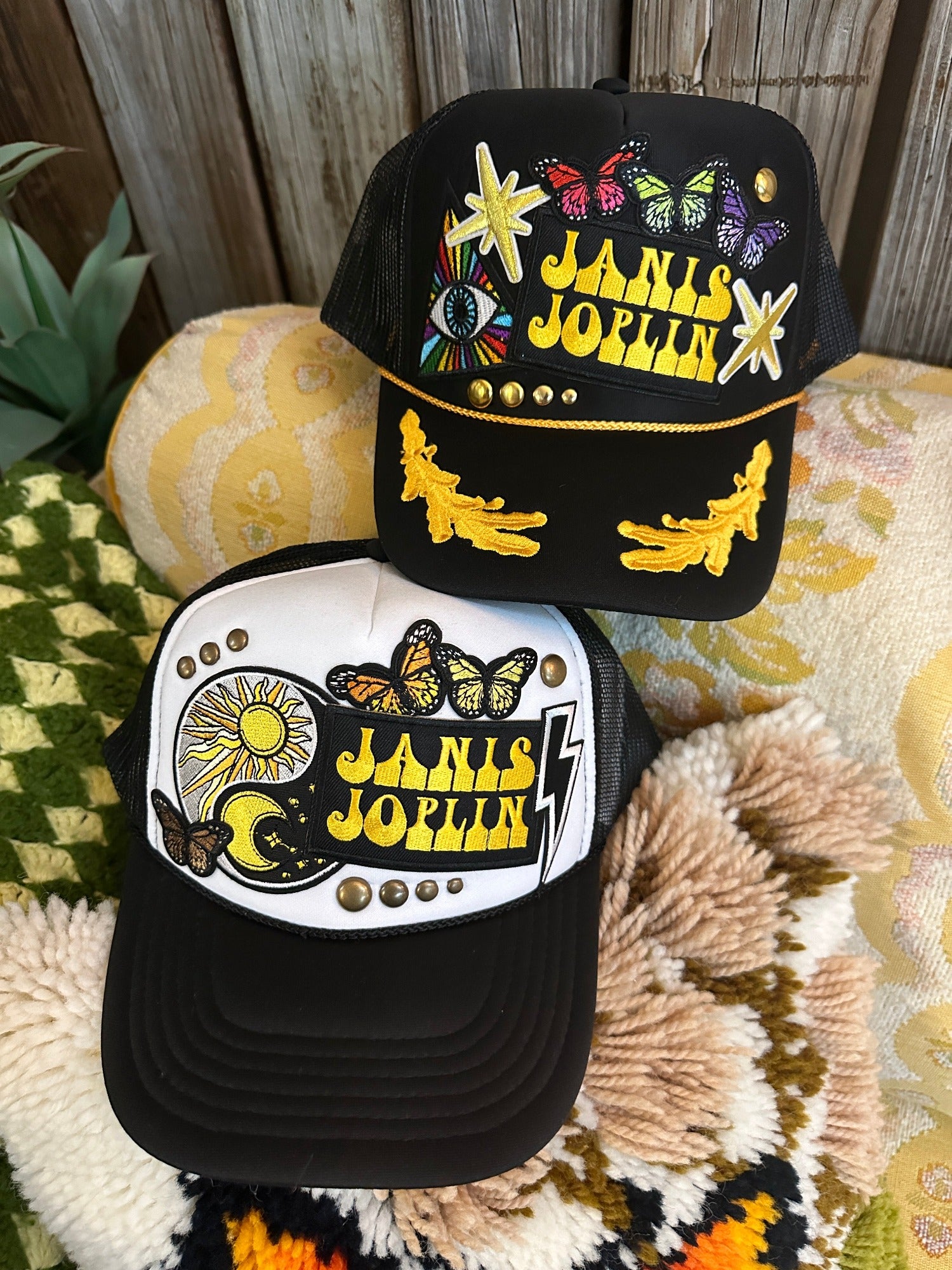 セール！Janis Joplin logo cap black Janis Joplin logo cap black