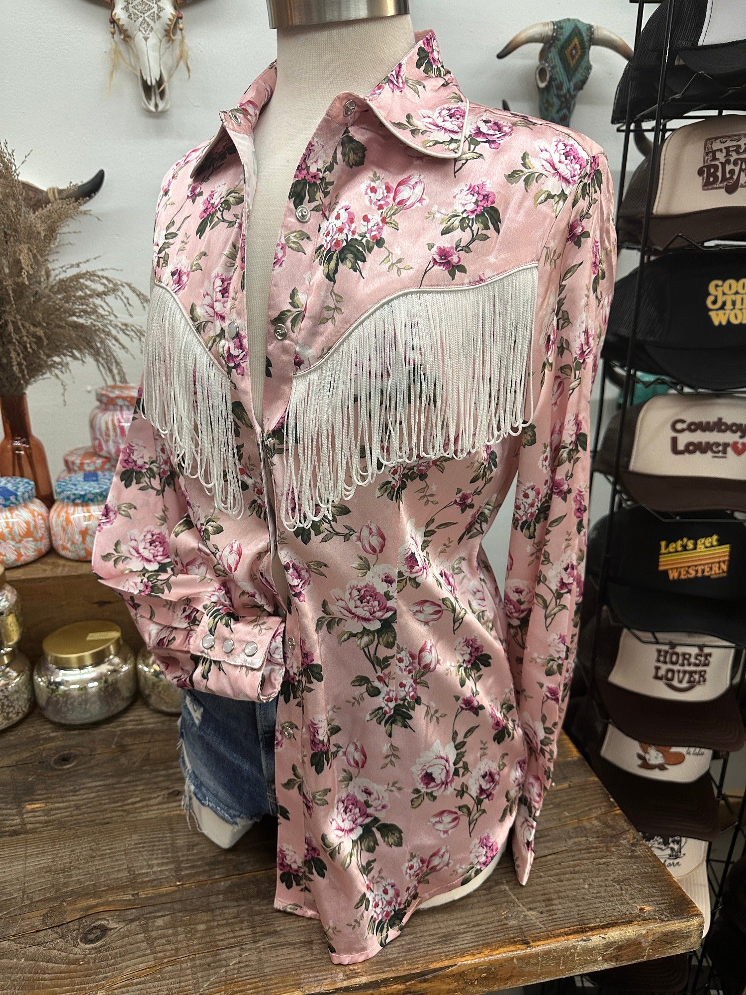 épine - My me Herat be to.　emboss flower blouse flower square neck blouse | épine