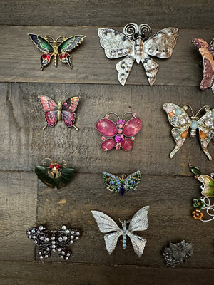 Vintage Butterfly Brooches & Pins