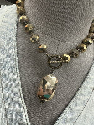 Drops of Jupiter Faceted Crystal Toggle Necklace (custom made to order)