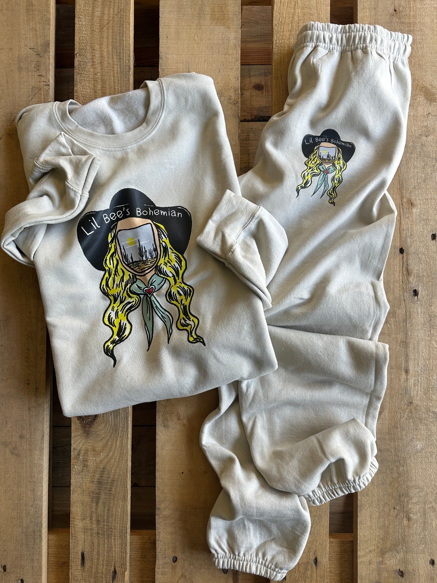 Lil Bee's Bohemian Get Lost Cowboy Sweatsuit Set (made to order) WR