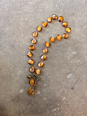 Drops of Jupiter Faceted Crystal Toggle Necklace (custom made to order)