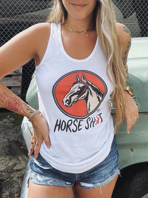 Horse Sh*t Racer Back Tank Top (made to order) RBR