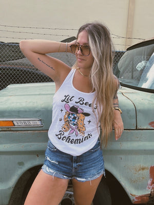 Lil Bee's Disco Cowgirl Racer Back Tank Top (made to order) RBR