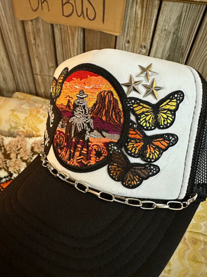 Take It Easy Cowboy Custom Trucker Hat (made to order)