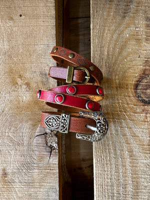 Cripple Creek Leather Wrap Bracelets