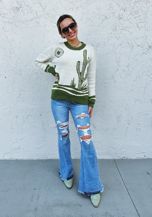 Unusual Occurrences In The Desert Knit Sweater