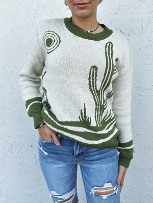 Unusual Occurrences In The Desert Knit Sweater