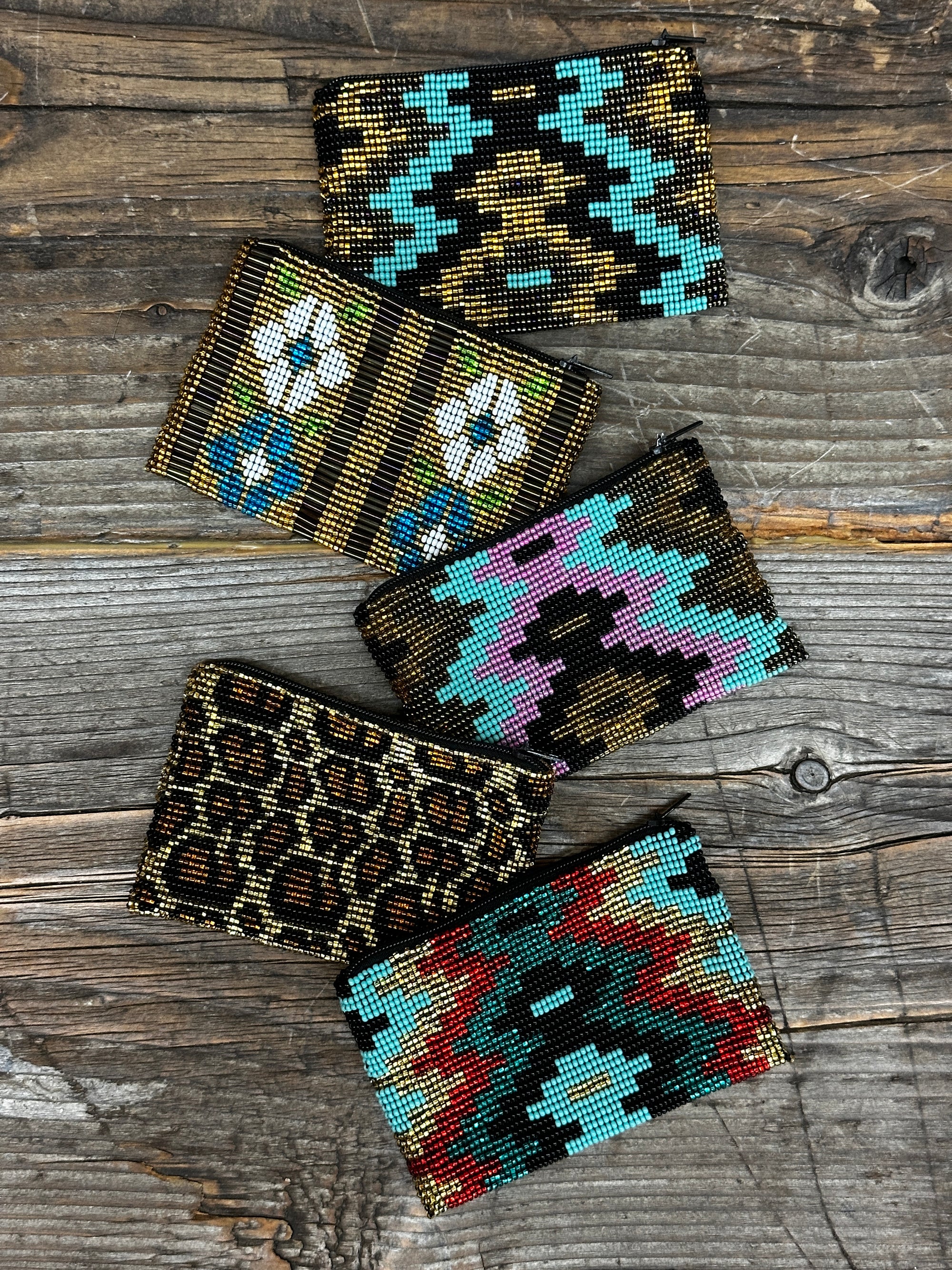 Kaqchi Beaded Zipper Pouch ~ MADE TO ORDER