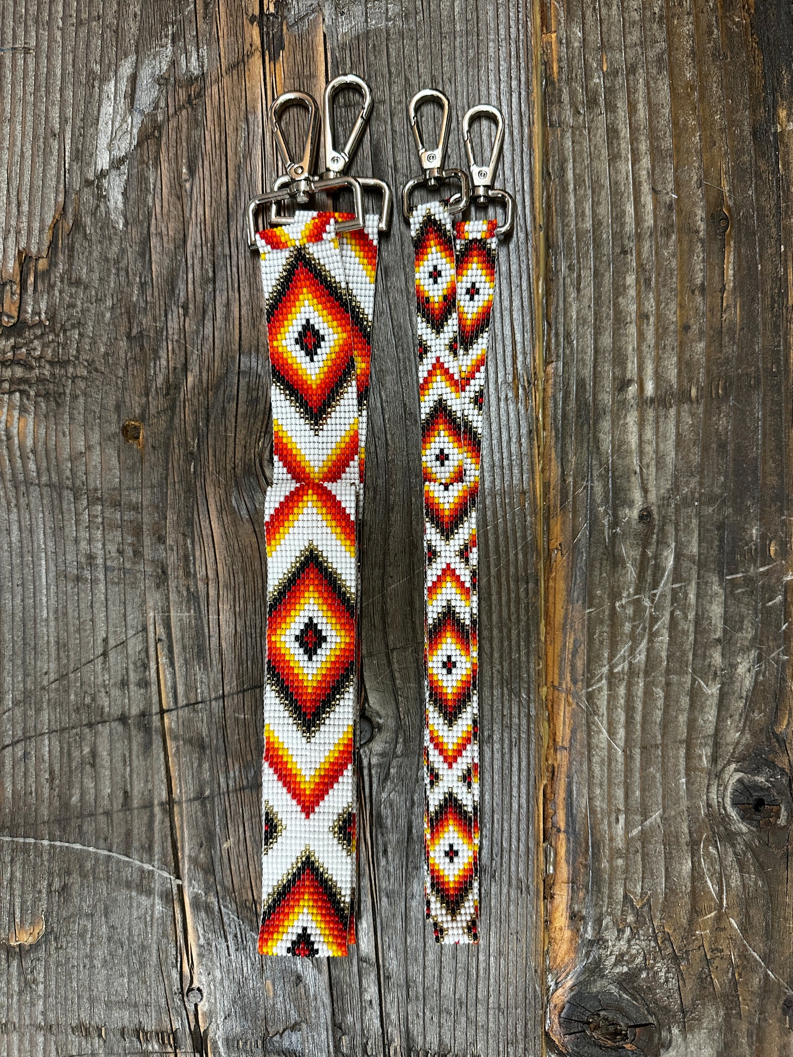 Kaqchi Beaded White Tribal Crossbody Straps