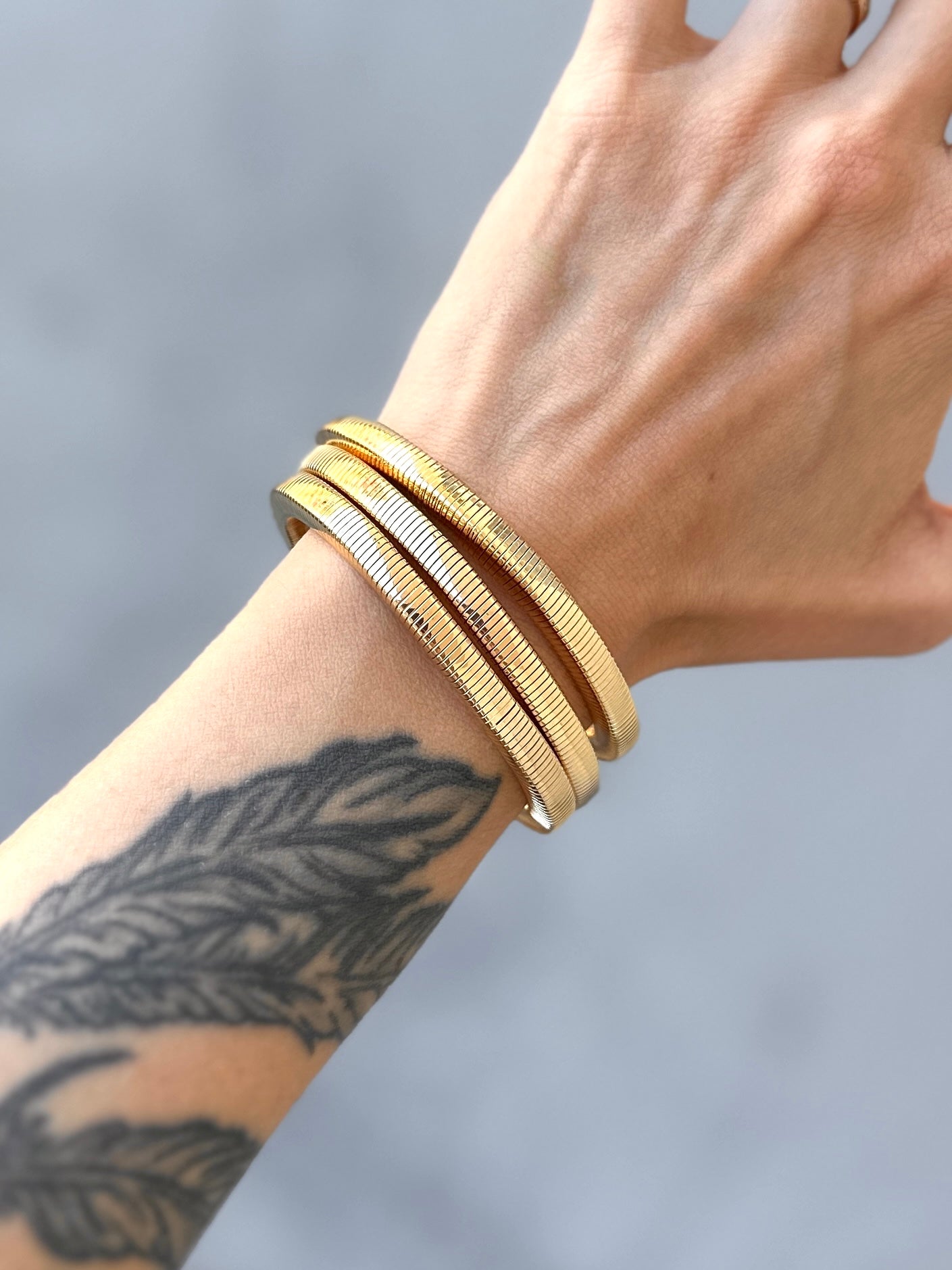 Arm Candy Square Snake 6mm Coil Bracelets