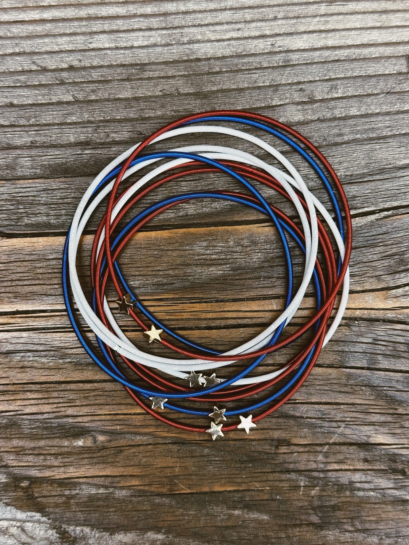 Fireworks Guitar String Bracelet Set
