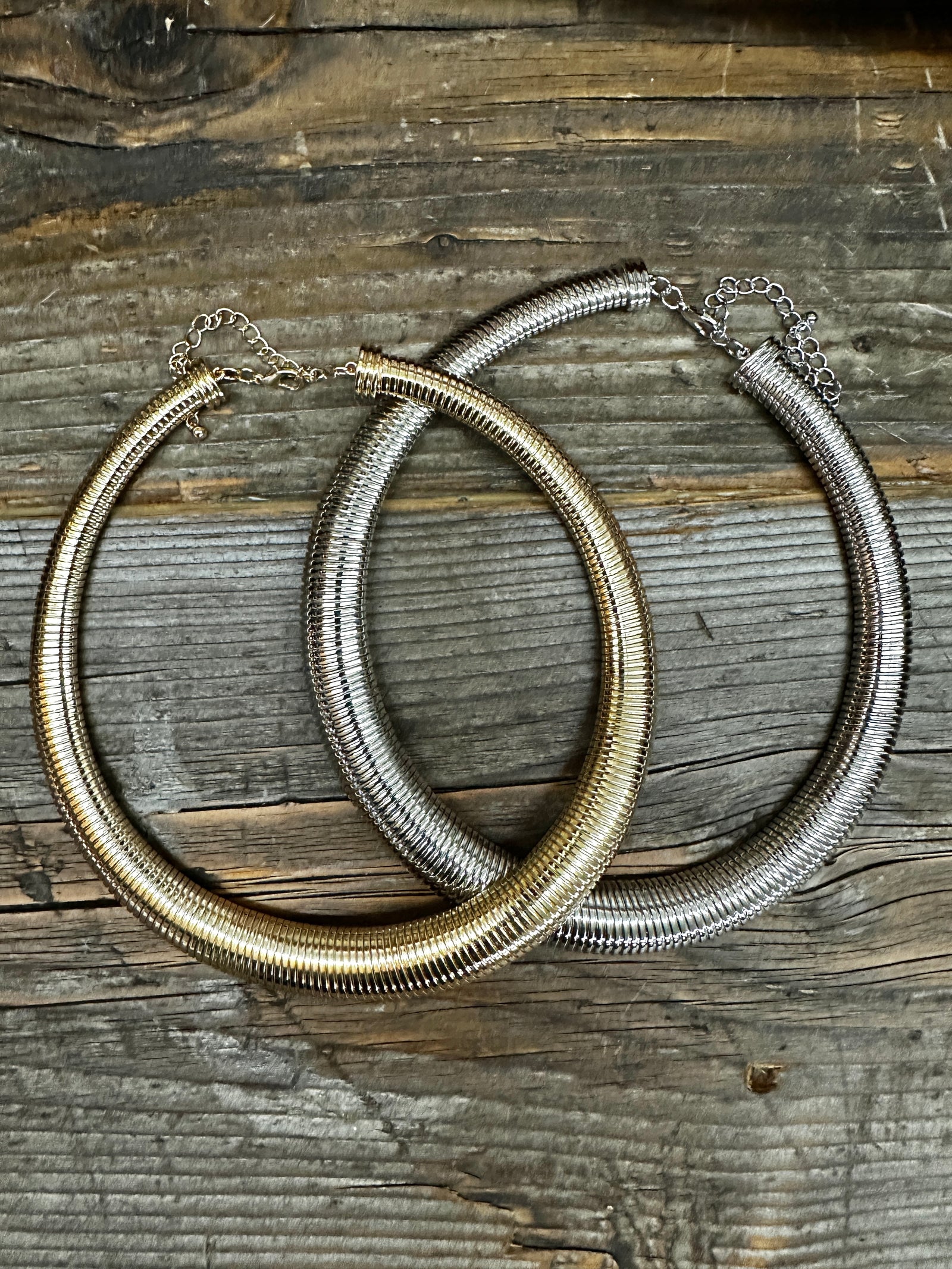 Cleopatra Snake Chain Coil Necklace