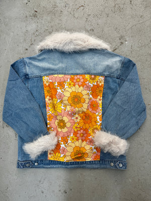 Sugar Momma Fur Trim & Denim Jacket