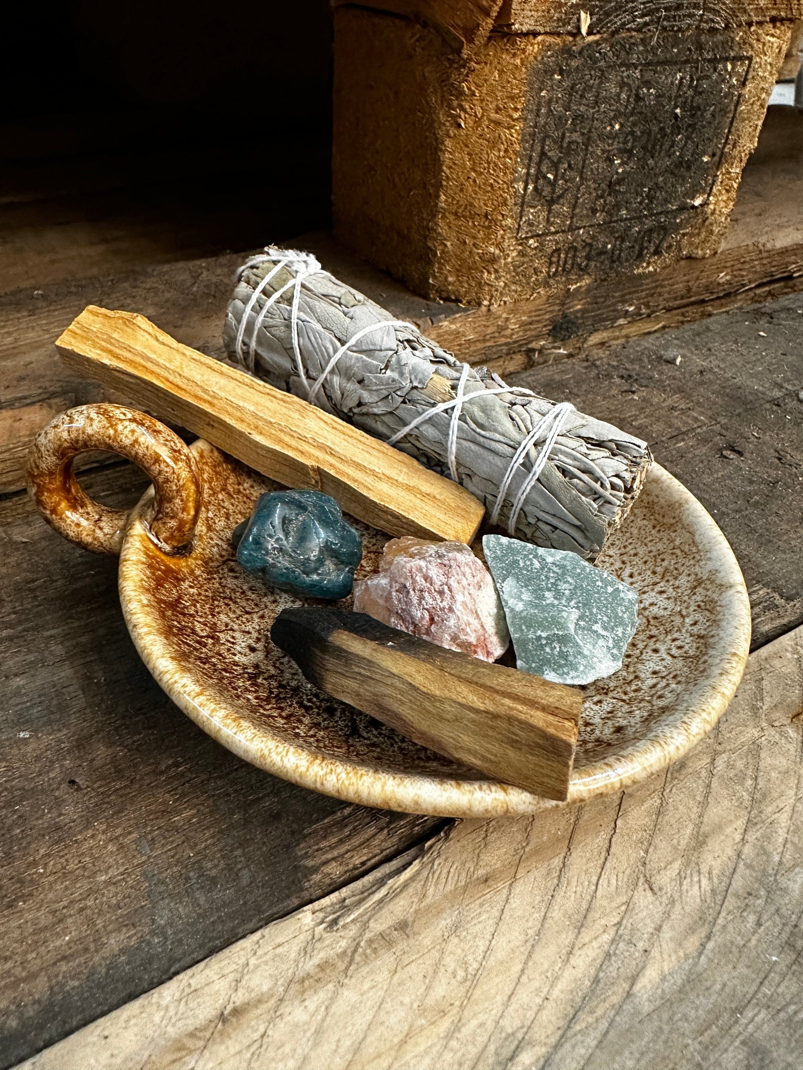 Smudging Bowl Incense Holder w/ Handle