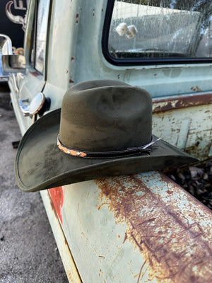 The Nomad Western Cattleman Hat ~ Olive Green