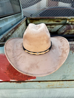 The Urban Cowgirl Western Cattleman Hat & Tall Feather Crown Hatband