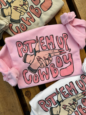 Put Em Up, Cowboy Sweatshirt (made 2 order) LC