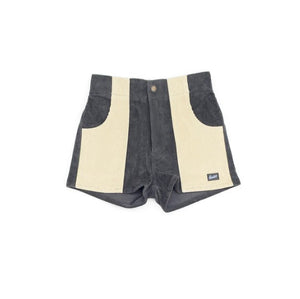 Hammies Two-Tone Shorts- Gray/Sand
