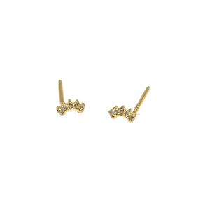Wink Gold Stud Earrings