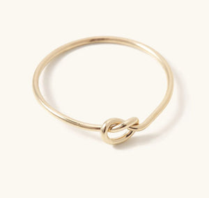 Tie The Knot Gold Ring