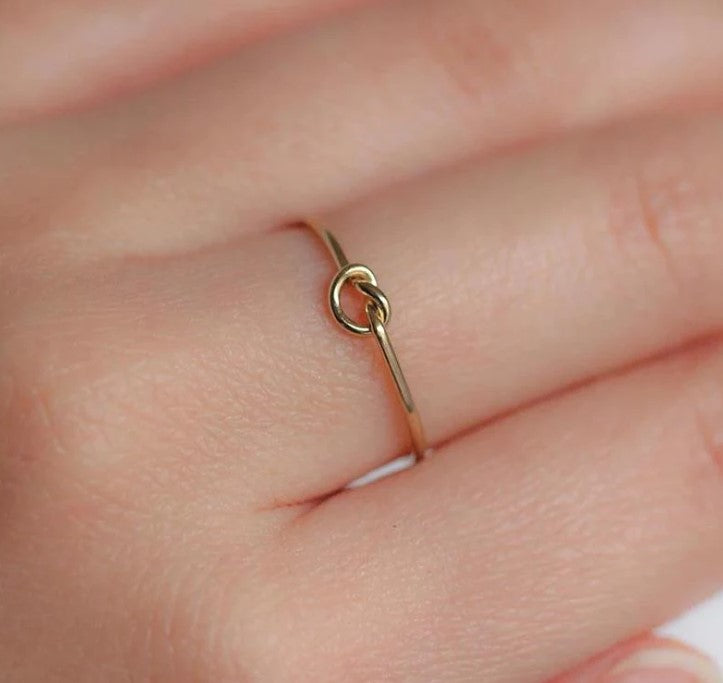 Tie The Knot Gold Ring
