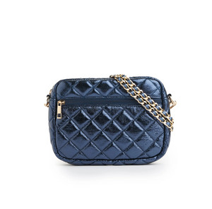 Quilted Queen Metallic Cross Body Purse (T&L) DS