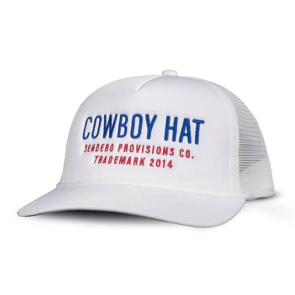 Cowboy Hat Snap Back Trucker Hat - Red/White/Blue - Lil Bee's Bohemian