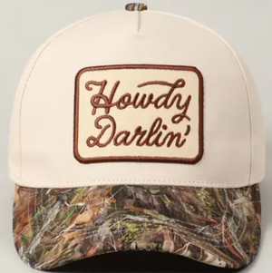 Howdy Darlin' Embroidered Patch Hat