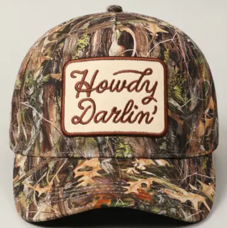 Howdy Darlin' Embroidered Patch Hat