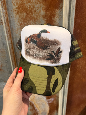 Retro Duck Trucker Hat (made to order) LC