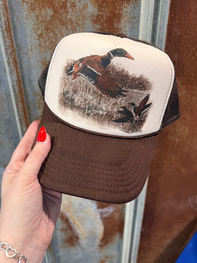 Retro Duck Trucker Hat (made to order) LC