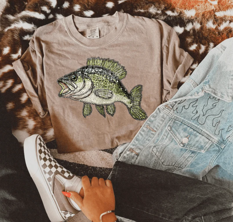 Beaded Bass Tee (made 2 order) LC