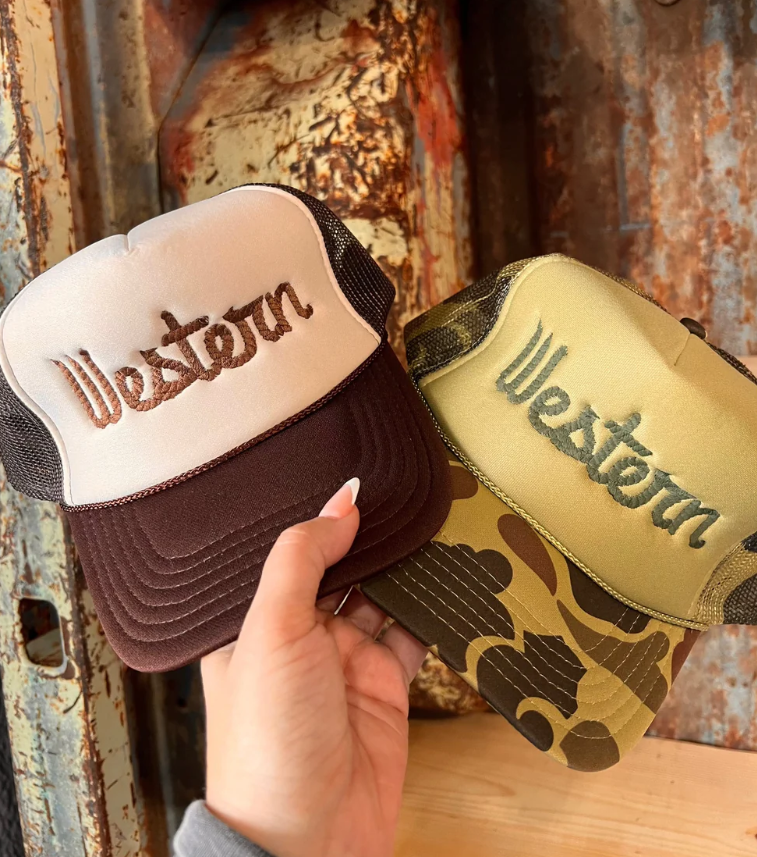 Western Rope Trucker Hat (made to order) LC