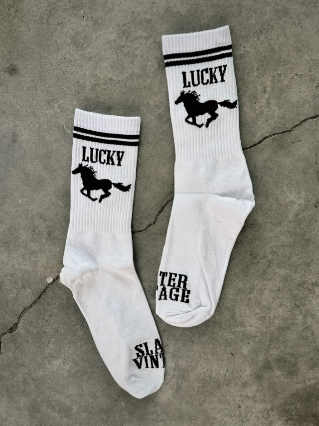 Lucky Darlin' Western Crew Socks
