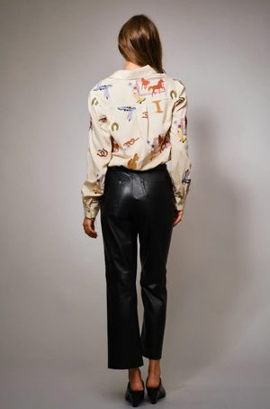 Saddle & Stitch Western Embroidered Button Up Top