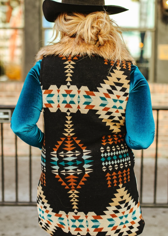 Rodeo Rebel Faux Fur Vest