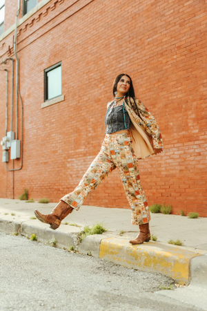 Square Up Western Cord Blazer & Pant Set