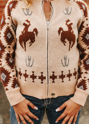 Open Range Knit Zip-up Sweater