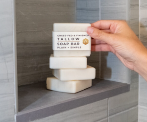 Plain & Simple Tallow Soap Bar