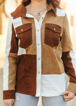 Ranchhand Patchwork Pearl Snap Western Shirt