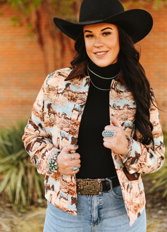 Untamed Spirit Jacquard Horse Jacket
