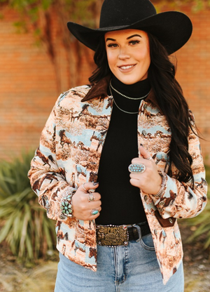 Untamed Spirit Jacquard Horse Jacket