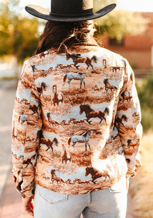 Untamed Spirit Jacquard Horse Jacket