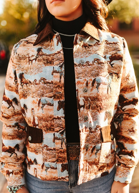 Untamed Spirit Jacquard Horse Jacket